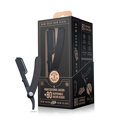 Better Barber - Click & Clean Prof Razor W/80 Disposable Heads