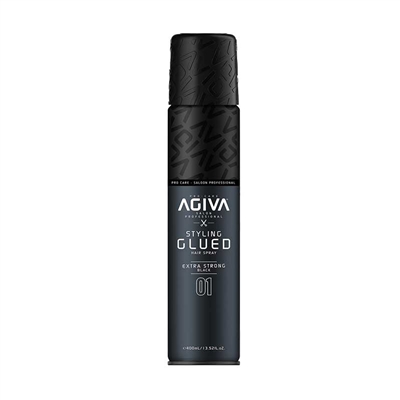 Agiva - Hair Styling Spray Glued Black - 02 - 400ml