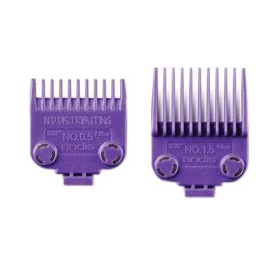 Andis - (01420) Double Magnet Combs - 2pk #0.5 & 1.5