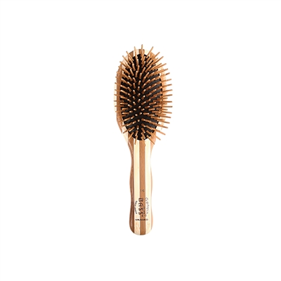 Bass - Large Bamboo Pin Cushion Brush - Oval