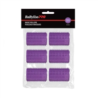BaBylissPRO - Velcro Rollers - Purple - 35mm - 6/bag