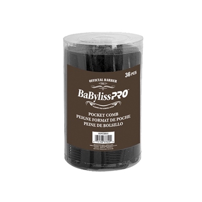 BaBylissPRO - Barber Pocket Combs - 36 Combs/Drum