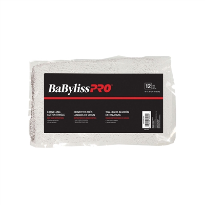 Babyliss Pro - 100% Cotton Towels - bag of 12