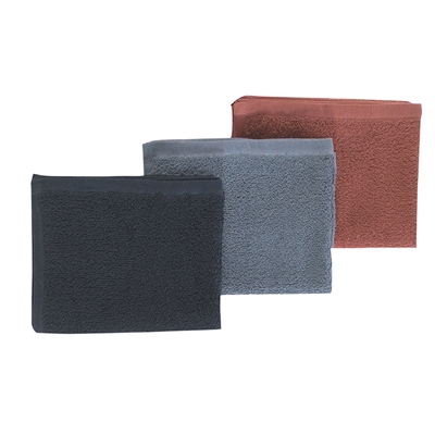 BaBylissPRO - 100% Cotton Towel - Bleachproof - 12/bag - Black