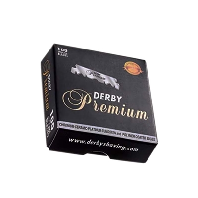 Derby - (205298) Single Edge Razor Blades - 100/ctn - Black