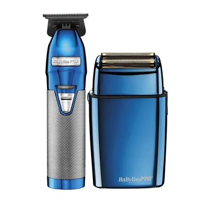 BaBylissPRO - Limited FX Blue Chrome Trimmer Shaver Duo