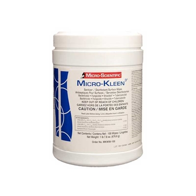 Micro-Kleen - Disinfectant Surface Wipes - 100 sheets/box