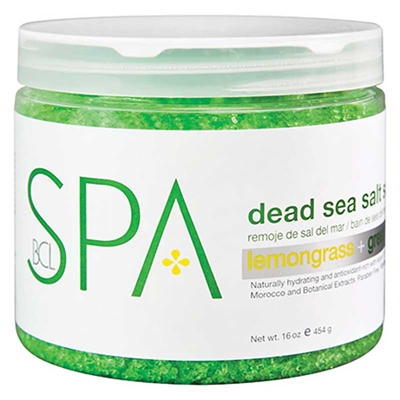 BCL Spa - Lemongrass Green Tea Salt Soak - 16oz