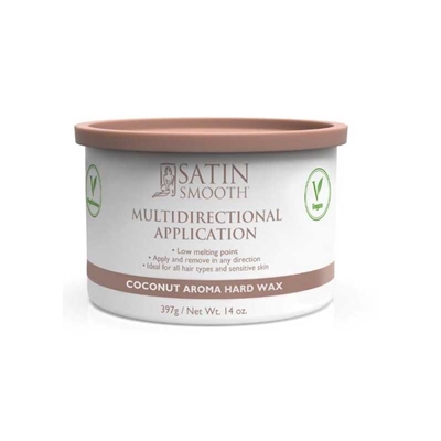 Satin Smooth - Multidirectional Hard Wax Coconut - 14oz
