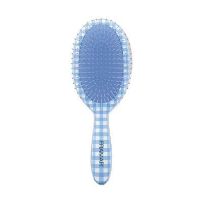 Framar - (30012) Detangling Brush - Gingham Blue