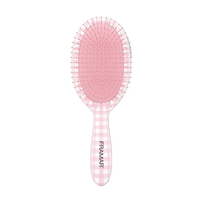 Framar - (30011) Detangling Brush - Gingham Pink