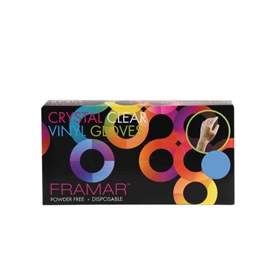 Foil It - Large Black Vinyl Gloves - 100/boxes