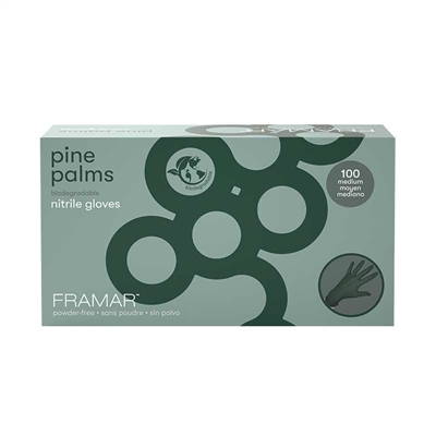 Framar - (90029) Pine Palms Nitrile Gloves - Medium