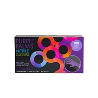 Framar - Purple Palms Nitrile Gloves - Medium - 100pk