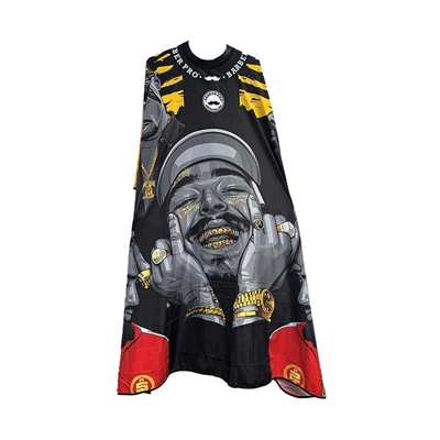 H&R - (Grey) Nylon Cutting Cape - Snap - HipHop