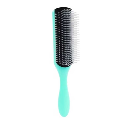 H&R - Denman Style Green Brush - 9 Row