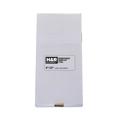 H&R - Economy Embossed Light Precut Foil 5x12 - 500/sheet