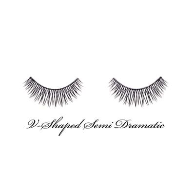 Luxe - Synthetic Lashes - V Shap Semi Dramatic - 3 Pairs