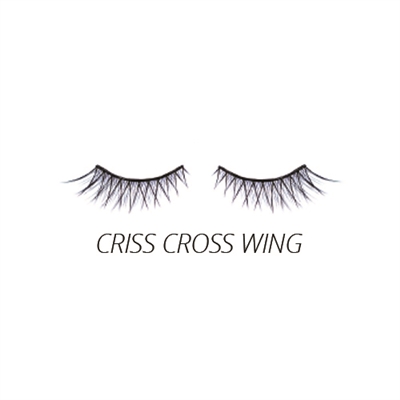 Luxe - Natural False Lashes - Criss Cross Wing - 1 Pair