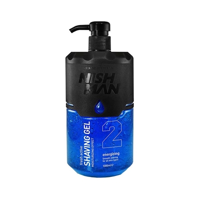 Nishman - Shaving Gel 02 Energizing - 1L - Blue