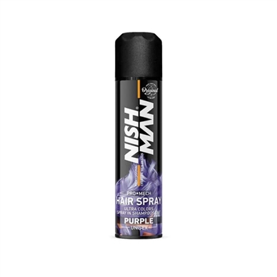 Nishman - Hair Coloring Mech Spray - Purple Purple