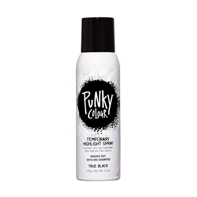 Punky Colour - Hair Color Spray - True Black - 3.5oz