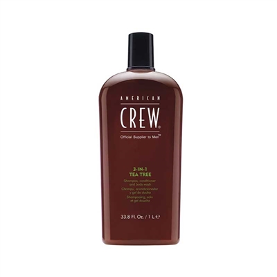 American Crew - 3-in-1 Tea Tree Shampoo - 1L