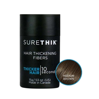 SureThik - Hair Thickening Fibers - Medium Brown  - 15g