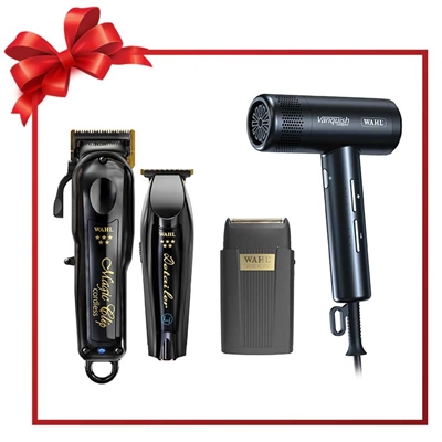 Wahl - Black & Gold Barber Combo